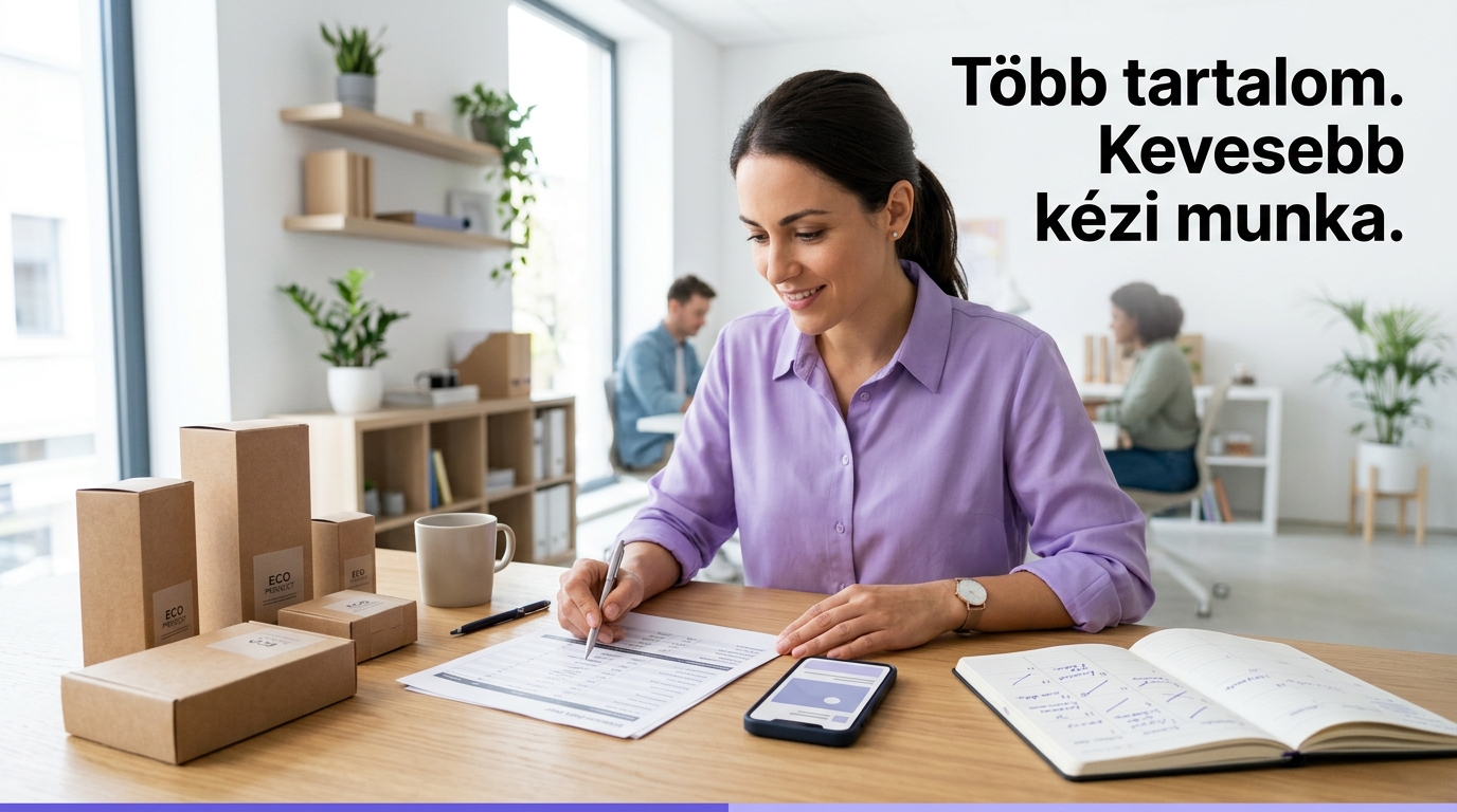 Webshopos termékadatok, közösségi tartalom és tartalomnaptár ellenőrzése