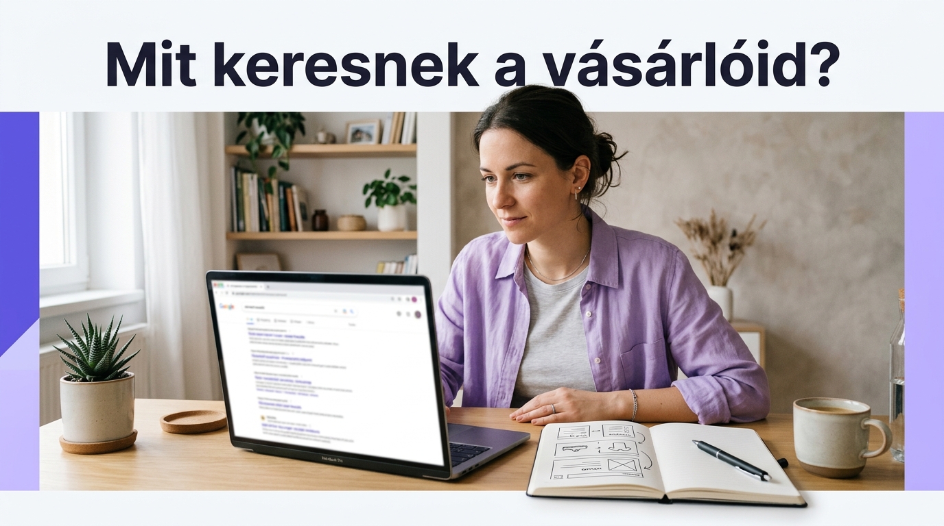 Webshopos kulcsszó találati oldalának és lehetséges tartalomtípusainak elemzése