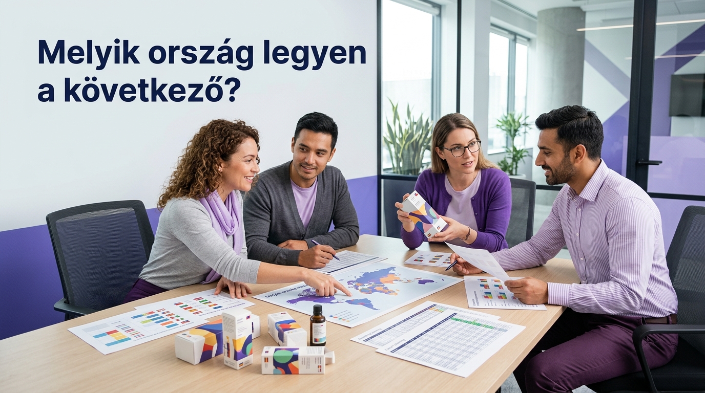 Webshopcsapat célországokat, szállítási lehetőségeket és lokalizált csomagolást értékel