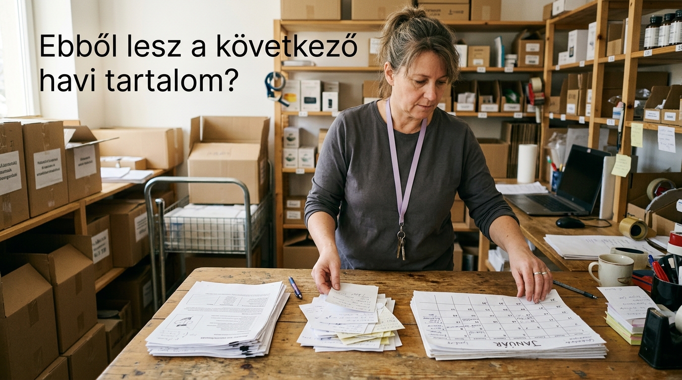Termékadatlapok, vásárlói kérdések és tartalomterv egy webáruház raktárában